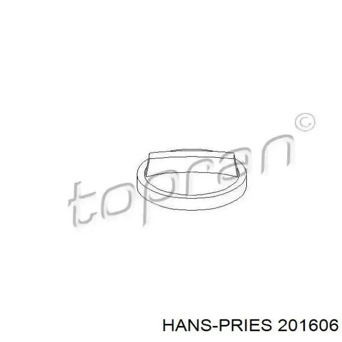 Пробка паливного бака Hans Pries (Topran) 201606 ціна, від 3.23 USD