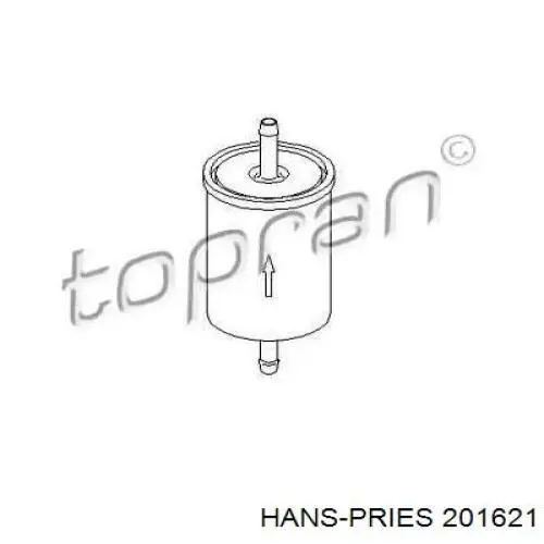 Фільтр тонкого очищення палива Hans Pries (Topran) 201621 ціна, від 3.72 USD
