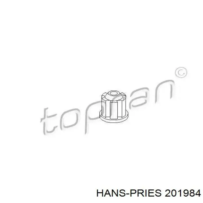 Кронштейн генератора (натяжний) Hans Pries (Topran) 201984 ціна, від 1.65 USD