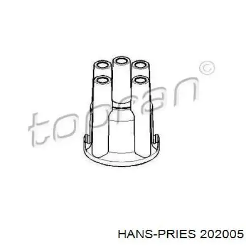 Кришка розподільника запалювання/трамблера Hans Pries (Topran) 202005 ціна, від 8.63 USD