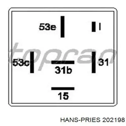 Купити 202198 Hans Pries (Topran) Кнопка включення аварійного сигналу
