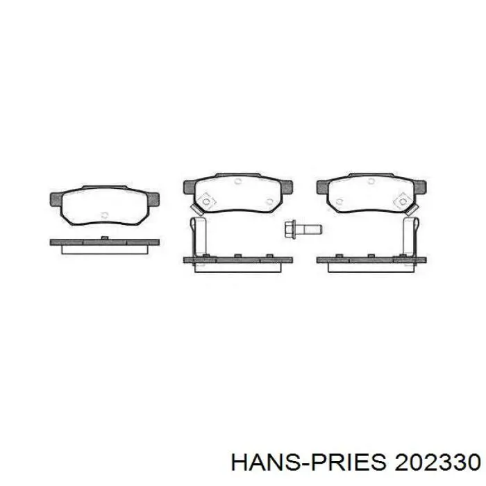 202330 Hans Pries (Topran) прокладка термостата