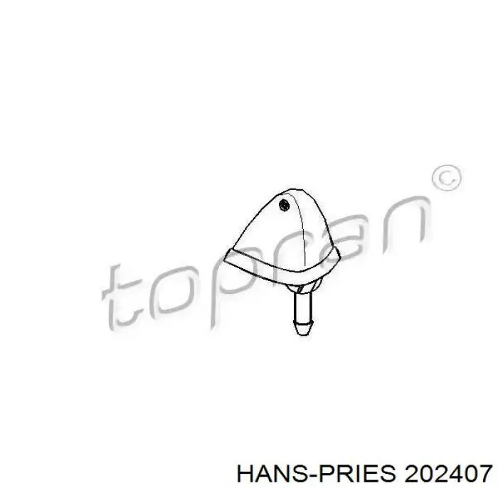 Форсунка омивача 202407 Hans Pries (Topran)