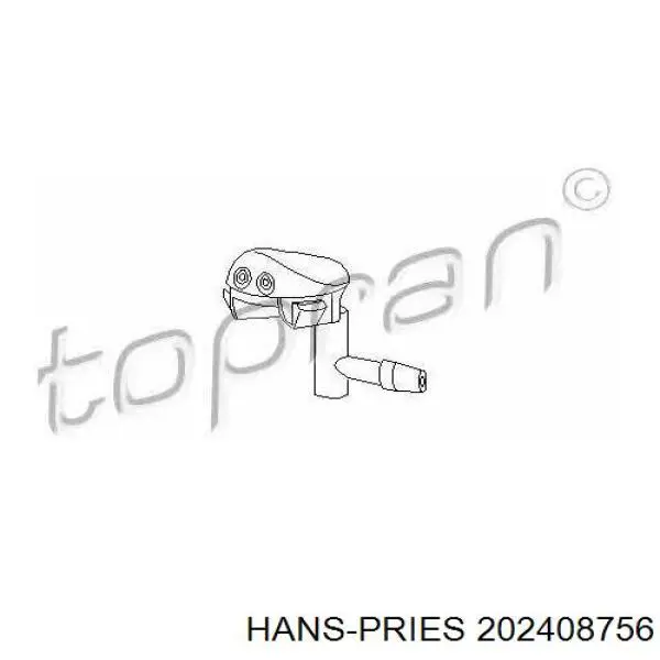 202408756 Hans Pries (Topran) Сопло склоомивача вітрового скла