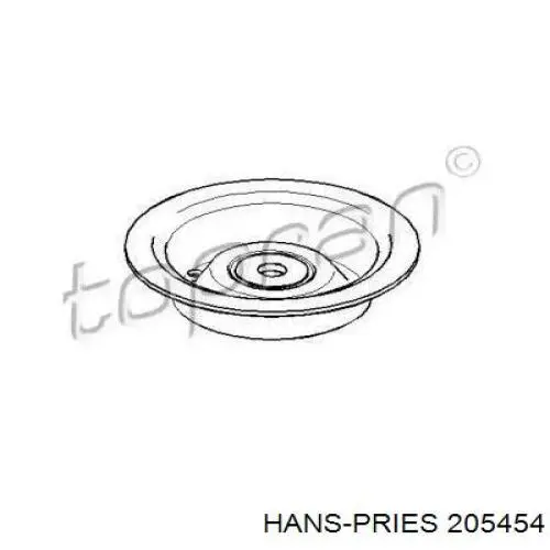 Купити 205454 Hans Pries (Topran) Підшипник опорний амортизатора, переднього