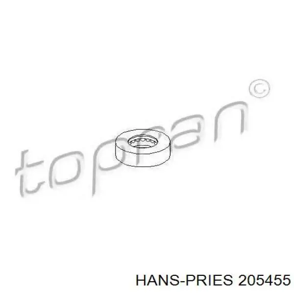 Підшипник опорний амортизатора, переднього 205455 Hans Pries (Topran)