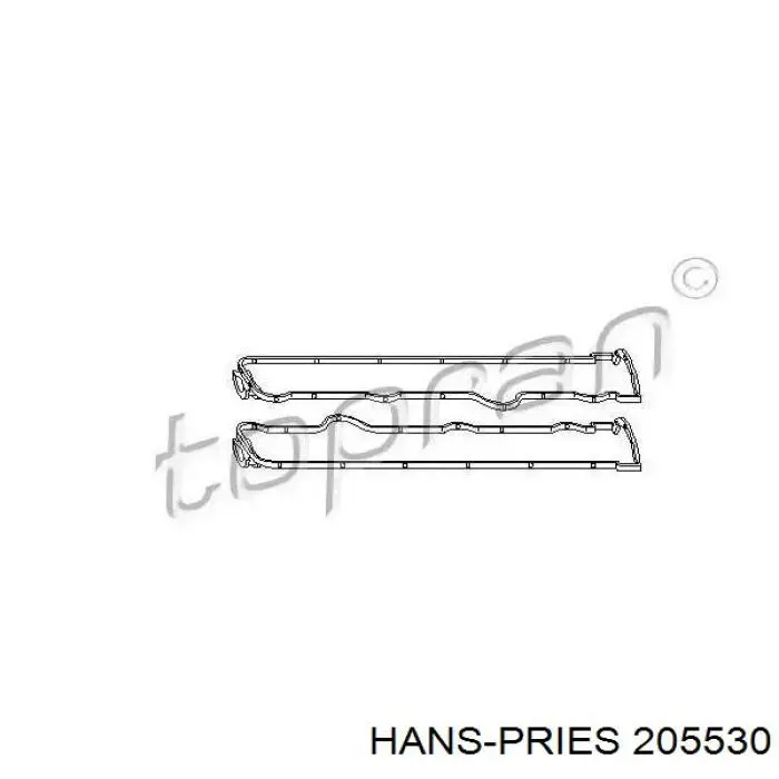 Прокладка клапанної кришки двигуна Hans Pries (Topran) 205530 ціна, від 14.17 USD