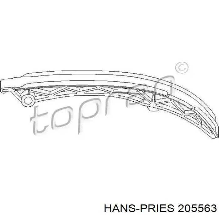 Заспокоювач ланцюга ГРМ, лівий Hans Pries (Topran) 205563 ціна, від 5.70 USD