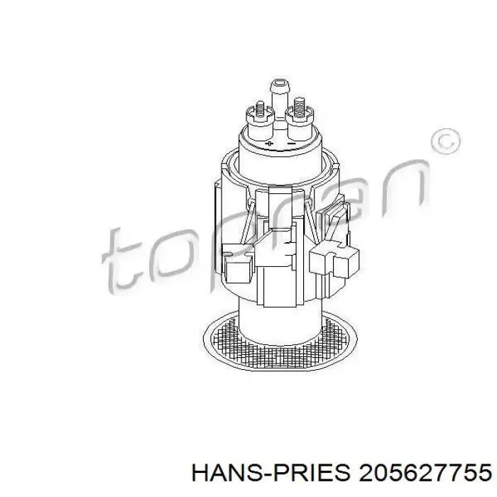 Паливний насос електричний, занурювальний Hans Pries (Topran) 205627755 ціна, від 23.20 USD