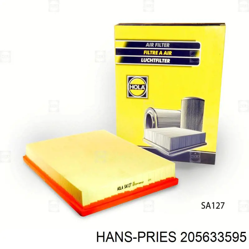 205633595 Hans Pries (Topran) Повітряний фільтр двигуна