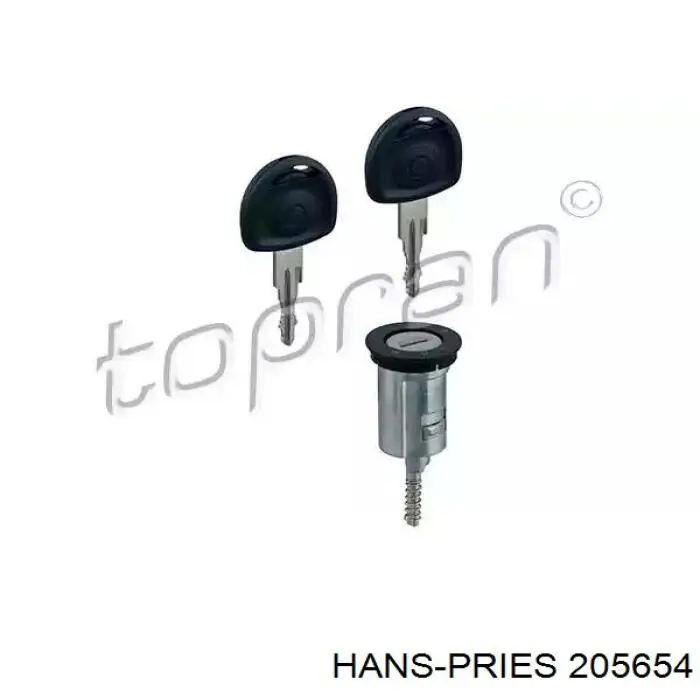 Личинка замка запалювання Hans Pries (Topran) 205654 ціна, від 8.10 USD