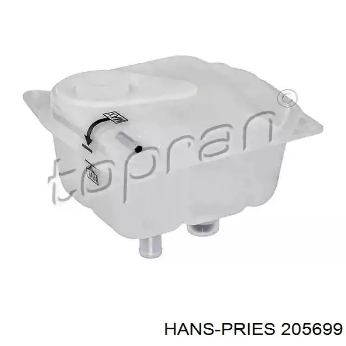 205699 Hans Pries (Topran) Розширювальний бачок охолодження