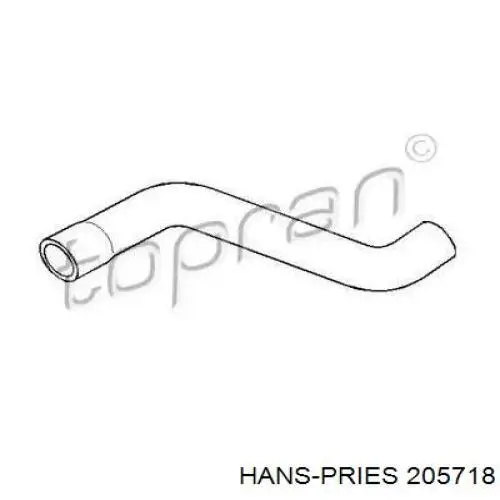 205718 Hans Pries (Topran) Шланг/патрубок радіатора охолодження, нижній