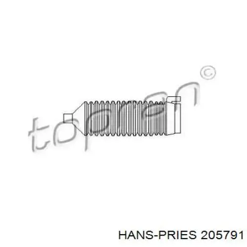205791 Hans Pries (Topran) пильник рульового механізму/рейки