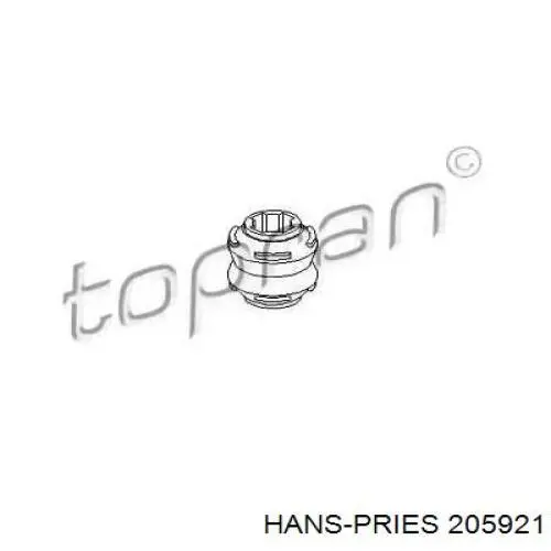 Втулка стійки заднього стабілізатора Hans Pries (Topran) 205921 ціна, від 2.14 USD