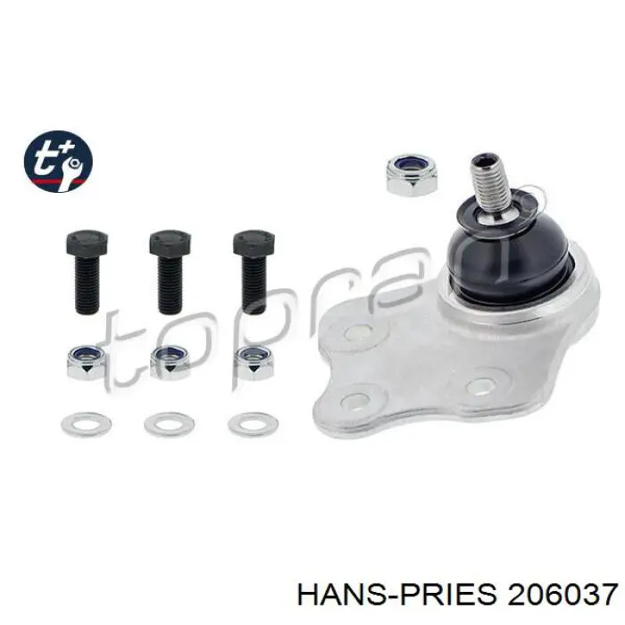 Трубка картера повітряна Hans Pries (Topran) 206037 ціна, від 2.76 USD