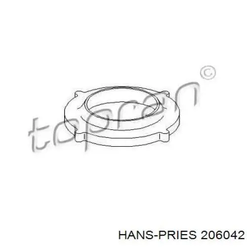 206042 Hans Pries (Topran) проставка (гумове кільце пружини передньої, верхня)