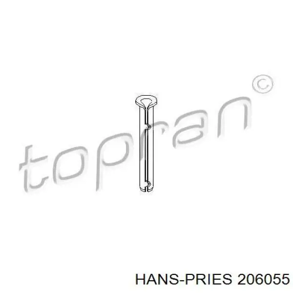 206055 Hans Pries (Topran) палець / шплінт дверної петлі