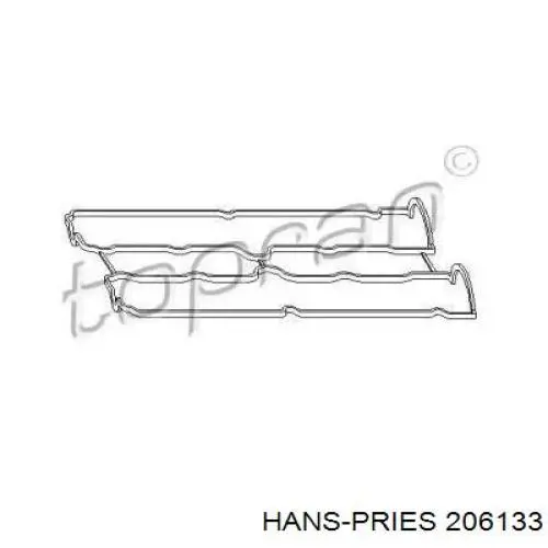 Прокладка клапанної кришки двигуна 206133 Hans Pries (Topran)