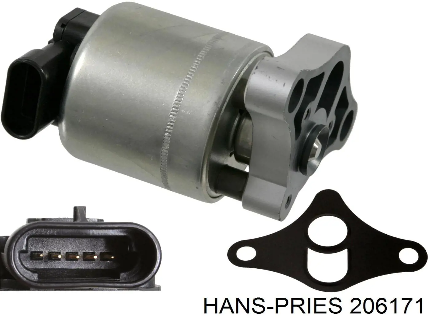 206171 Hans Pries (Topran) Клапан рециркуляції відпрацьованих газів EGR