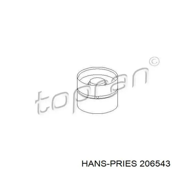 Штовхач клапана гідравлічний Hans Pries (Topran) 206543 ціна, від 8.15 USD