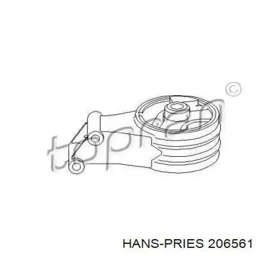 Подушка (опора) двигуна, задня Hans Pries (Topran) 206561 ціна, від 36.53 USD