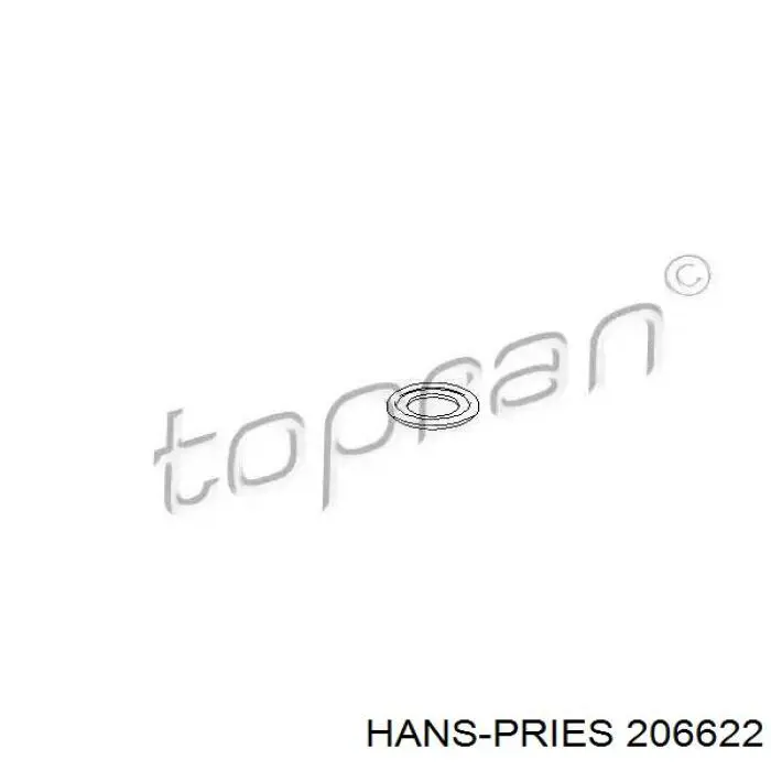 206622 Hans Pries (Topran) Прокладка пробки піддону двигуна