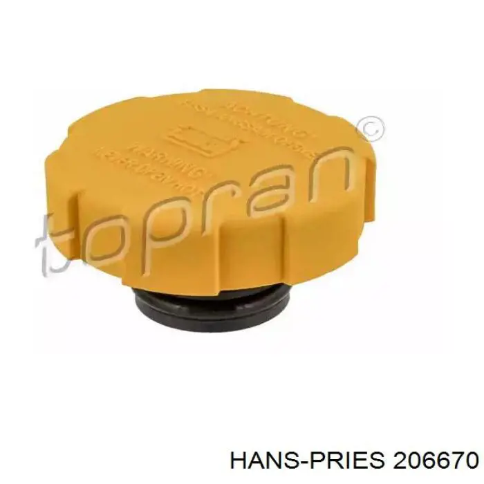 Кришка / пробка розширювального бачка Hans Pries (Topran) 206670 ціна, від 4.74 USD