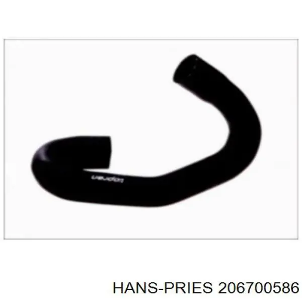 Шланг/патрубок радіатора охолодження, верхній Hans Pries (Topran) 206700586 ціна, від 10.39 USD