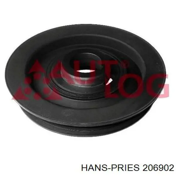 Демпферний шків колінвала Hans Pries (Topran) 206902