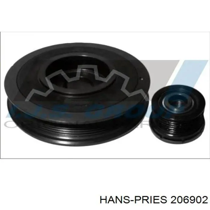 206902 Hans Pries (Topran) Демпфер колінвалу