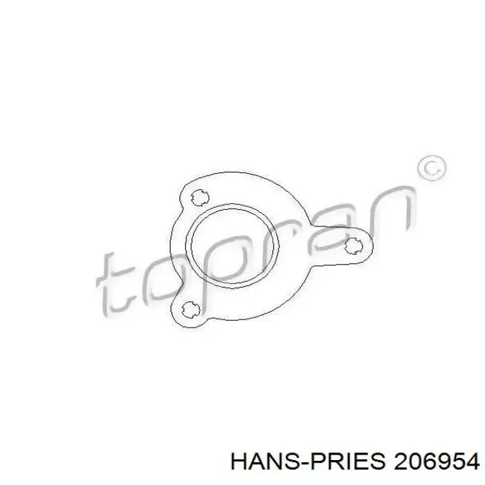 860824 Opel Прокладка турбіни вихлопних газів, впуск