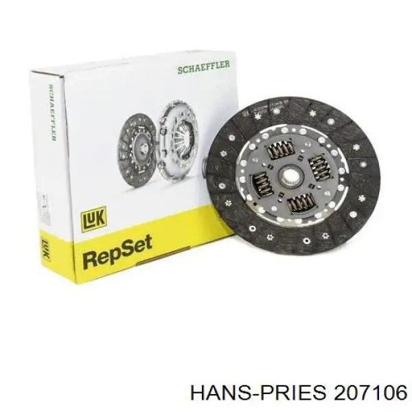 207106 Hans Pries (Topran) диск зчеплення