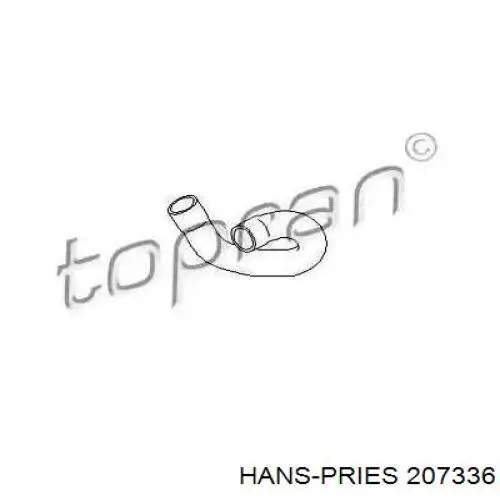 207336 Hans Pries (Topran) Патрубок системи охолодження