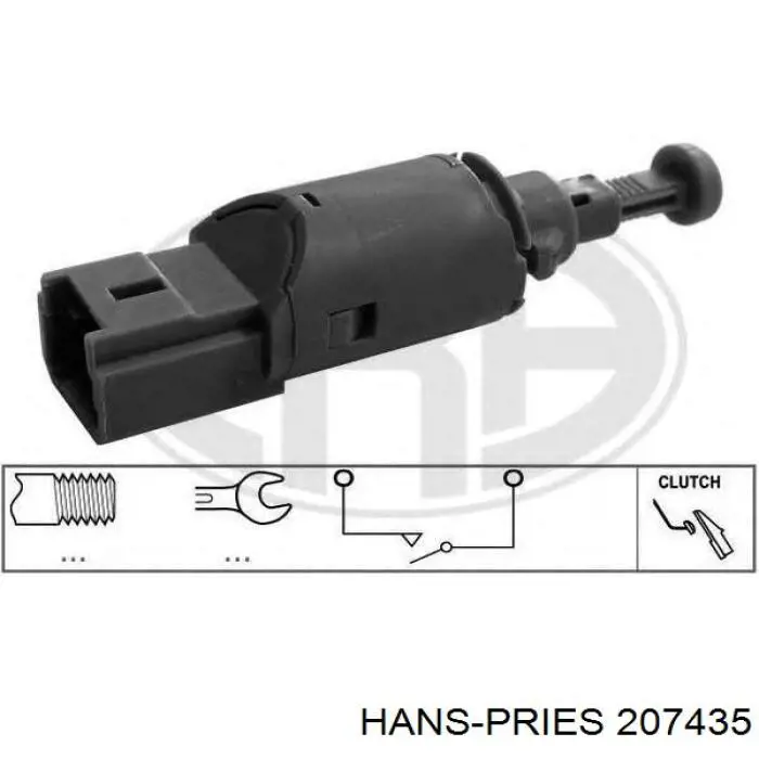 Датчик ліхтарів заднього ходу Hans Pries (Topran) 207435 ціна, від 6.69 USD