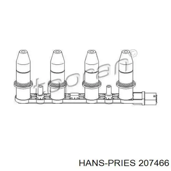Купити 207466 Hans Pries (Topran) Котушка запалювання