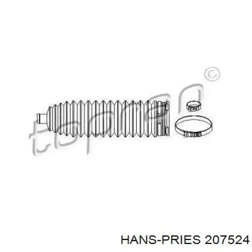 Пильник рульової тяги Hans Pries (Topran) 207524 ціна, від 4.94 USD