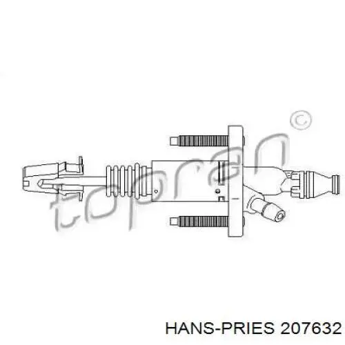207632 Hans Pries (Topran) циліндр зчеплення, головний