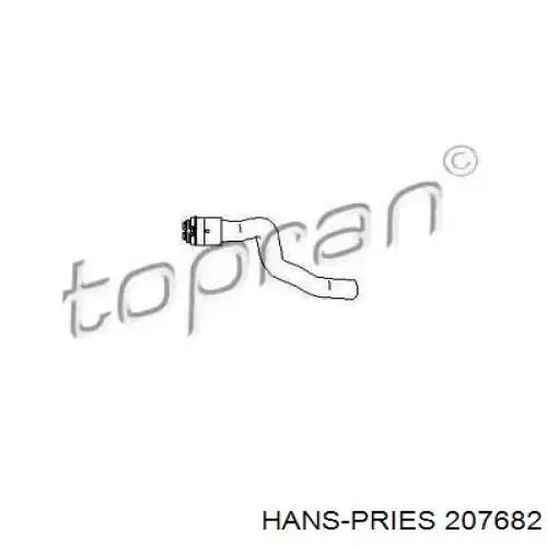 Купити 207682 Hans Pries (Topran) Шланг радіатора опалювача/пічки, обратка