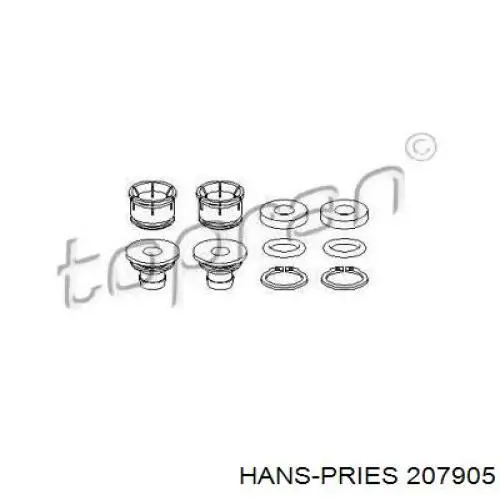 207905 Hans Pries (Topran) ремкомплект куліси перемикання передач