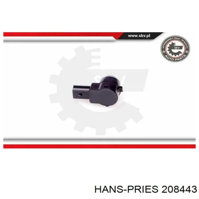 Датчик сигналізації паркування (парктронік), задній 208443 Hans Pries (Topran)