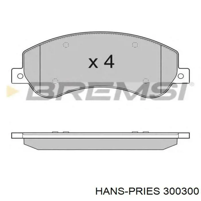 Пильник ШРУСа зовнішній 300300 Hans Pries (Topran)