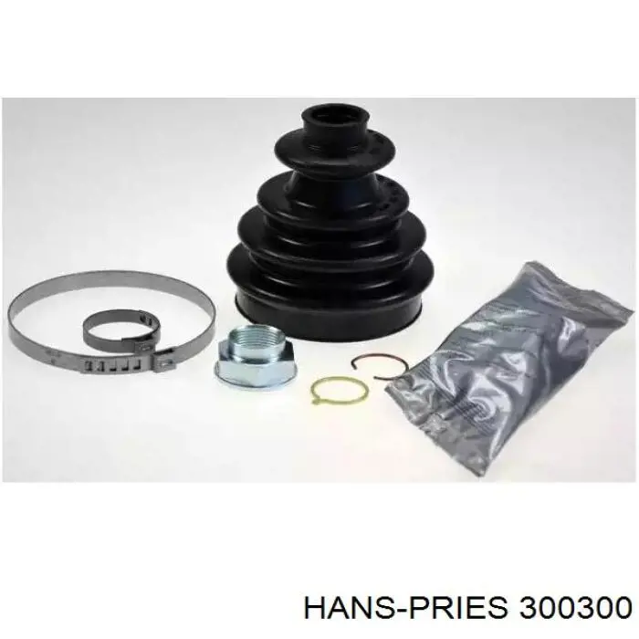 300300 Hans Pries (Topran) Пильник ШРУСа зовнішній, передній піввісі