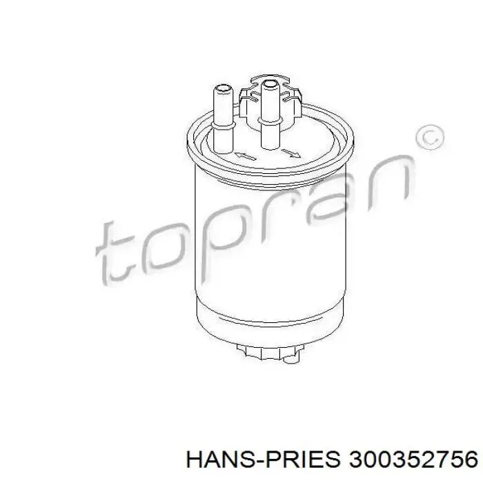 Паливний фільтр 300352756 Hans Pries (Topran)