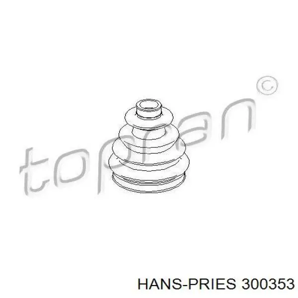Датчик температури охолоджувальної рідини Hans Pries (Topran) 300353