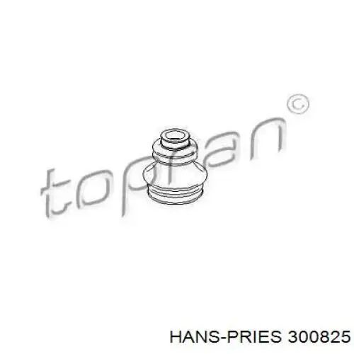 300825 Hans Pries (Topran) Пильник ШРУСа зовнішній, передній піввісі