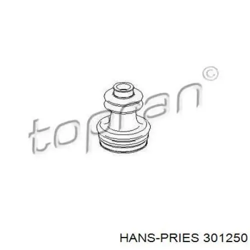 Пильник ШРУСа внутрішній 301250 Hans Pries (Topran)