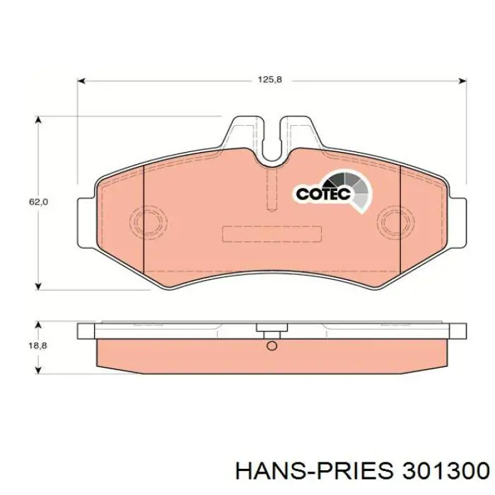 Подушка стабілізатора Hans Pries (Topran) 301300 ціна, від 3.30 USD