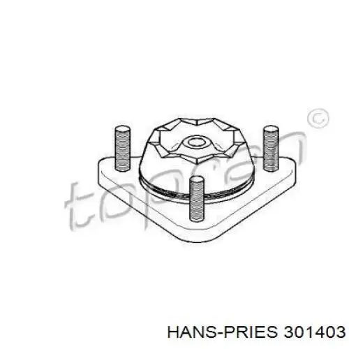 301403 Hans Pries (Topran) опора амортизатора переднього