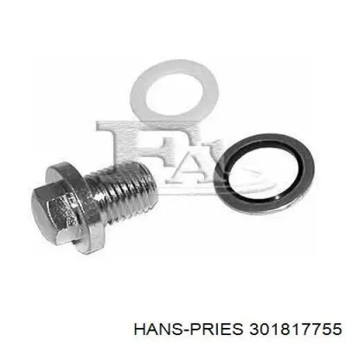 Пробка піддона двигуна 301817755 Hans Pries (Topran)
